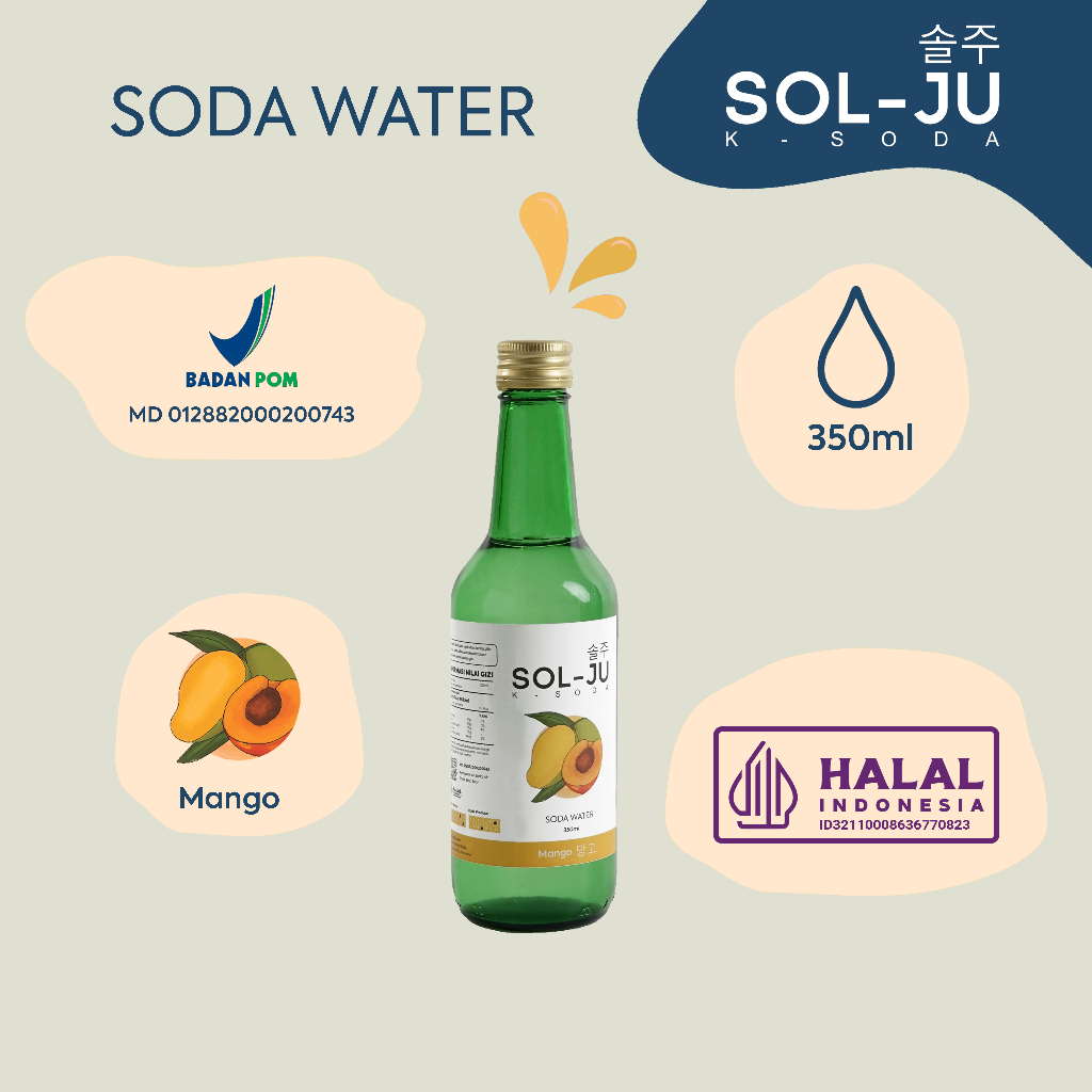 

SOLJU HALAL MANGO PEACH HALAL SODA KOREA