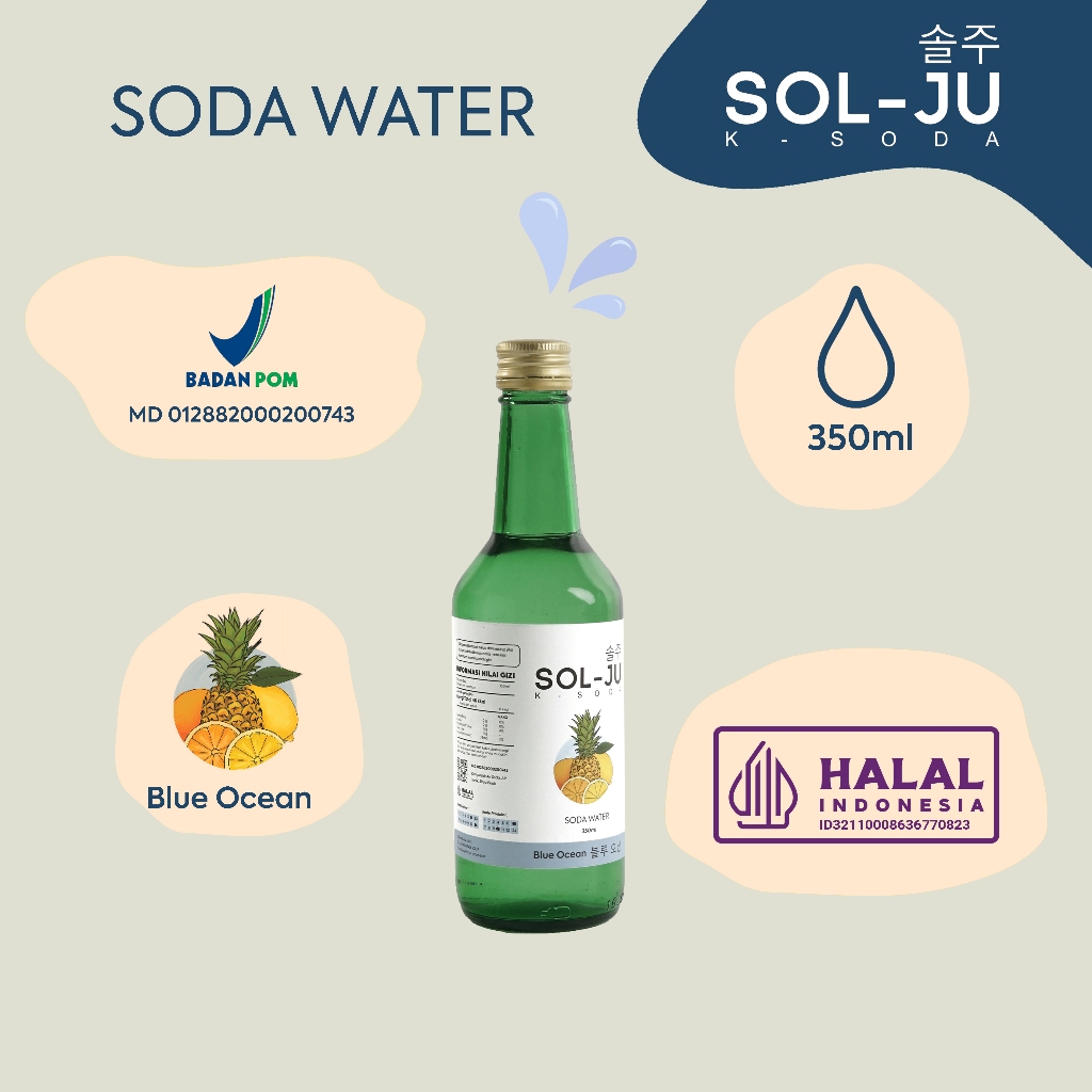 

SOLJU HALAL BLUE OCEAN SODA KOREA