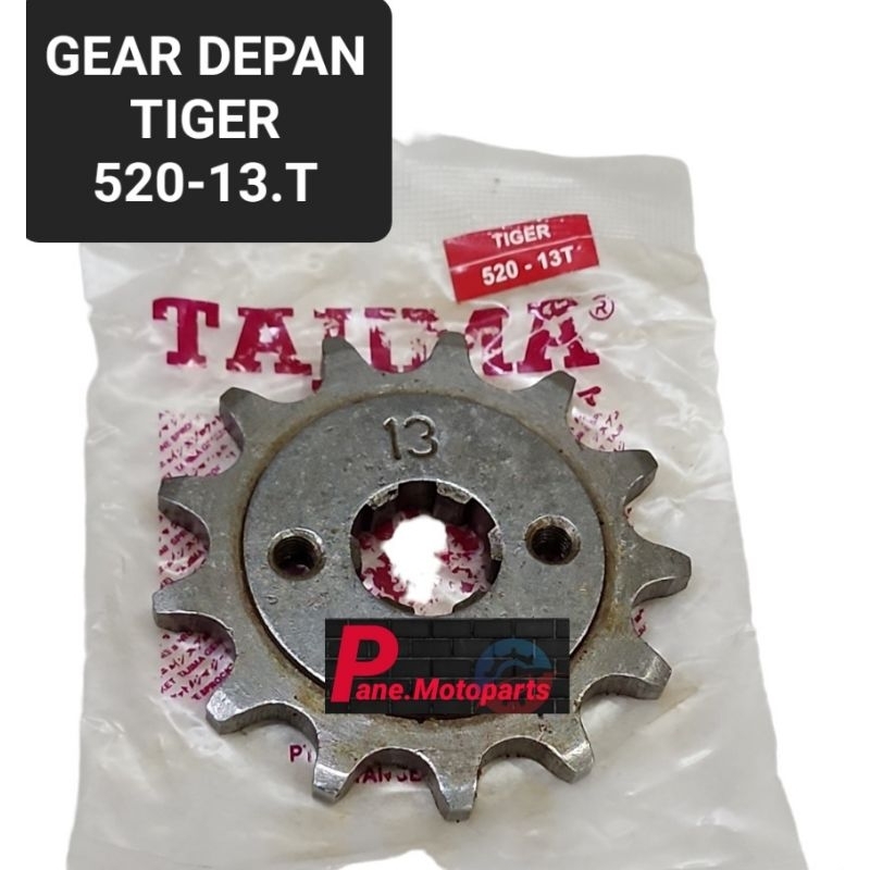 GEAR GIR DEPAN 520 13.T TIGER LAMA TIGER NEW REVO BEST QUALITY