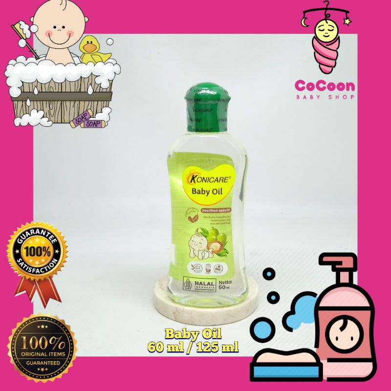 Minyak Pijat Bayi Konicare Baby Oil Extra Olive dan Jojoba Oil 60 ml / 125 ml