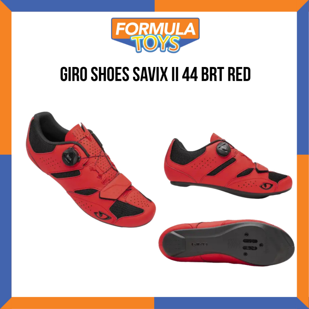 SEPATU SEPEDA ROADBIKE GIRO SHOES SAVIX II BRT RED SIZE 44