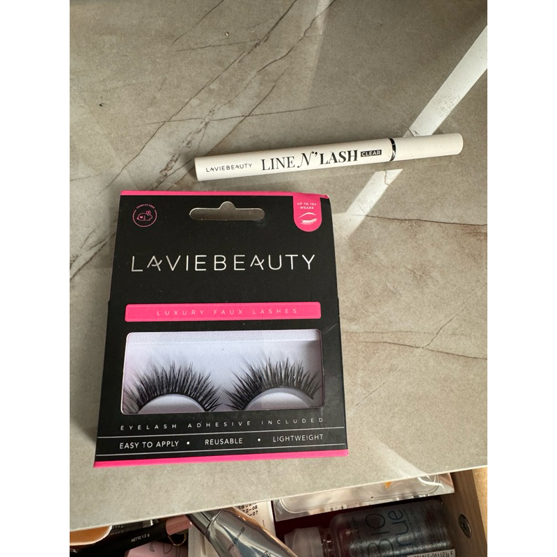 bulu mata dan lem bulu mata lavie beauty