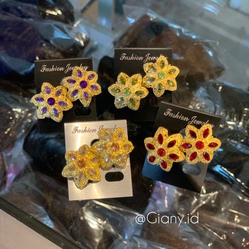 Anting Alpaka Bintang/Aksesoris Anting Bali/ Anting Alpaka/Subeng Alpaka/ Earrings