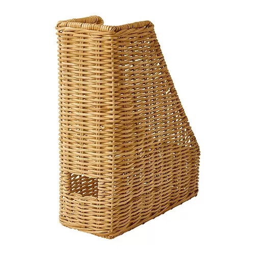 

Organiser File Folder majalah, buatan tangan rotan IKEA Trummis