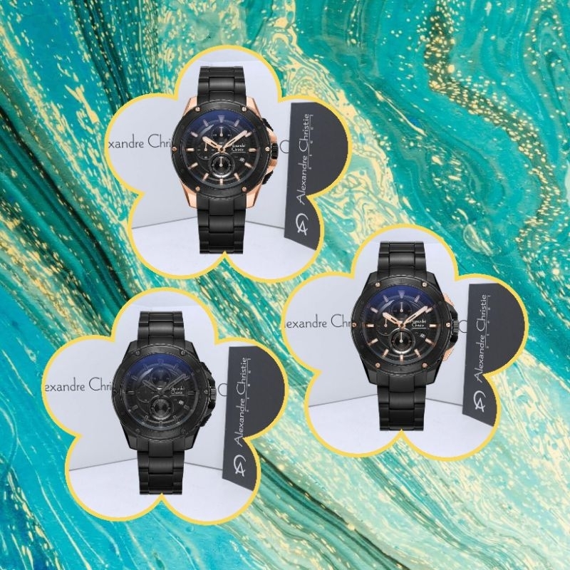 Jam Tangan Pria Alexandre Christie 6653 AC6653 AC 6653 Tali Besi / Stainless Steel