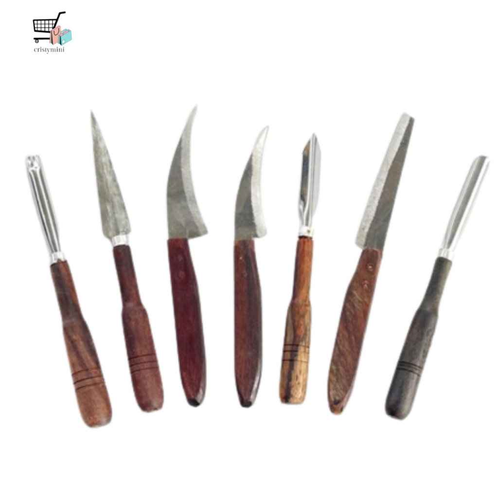 BEST SELLER✔✔ PISAU GARNISH SET TANPA DOMPET ISI 7 / Pisau garnish satuan / pisau ukir buah / pisau 