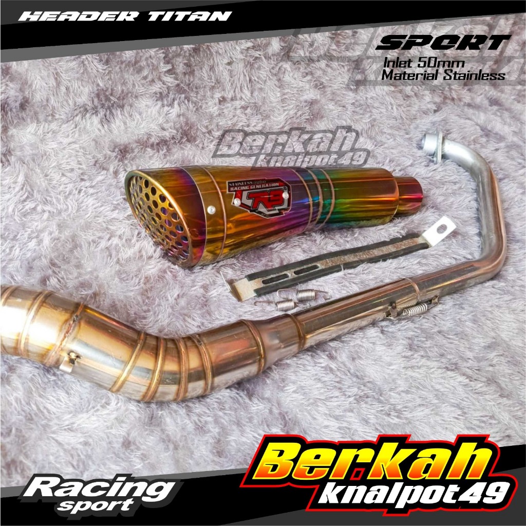 KNALPOT RACING R9 H2 PELANGI PNP SATRIA FU CB150 CBR150 SONIC VIXION R15 V2 V3 V4 JUPITER MX KING VE