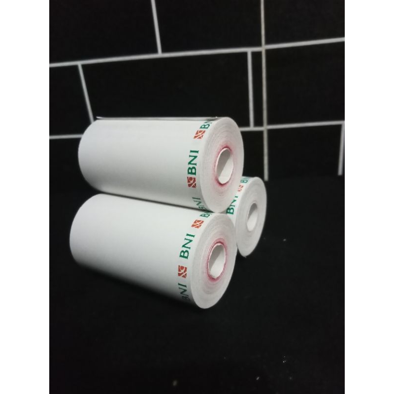 5pcs kertas struk thermal murah logo BNI 58x35mm eda printer logo 58mm