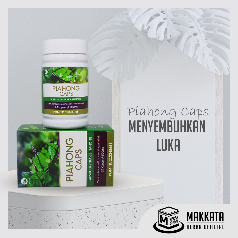 Piahong Caps Ektrak Daun Binahong Obat Luka Pasca Operasi Asli Original BPOM