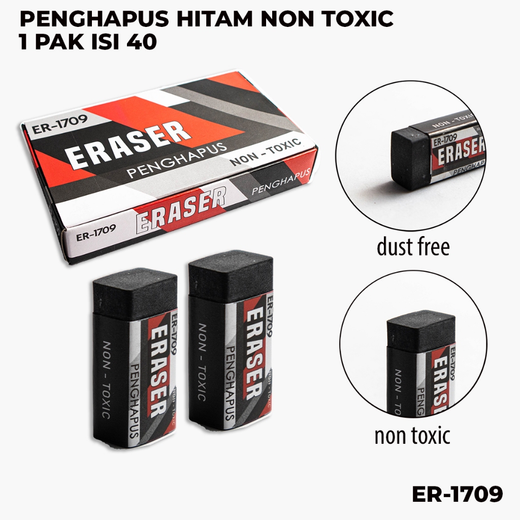 

Penghapus Polos / Eraser Non Toxic 1 PAK