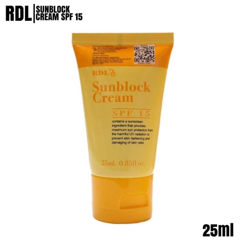 RDL Sunblock Cream 15 Spf BPOM 25ml (Satuan)
