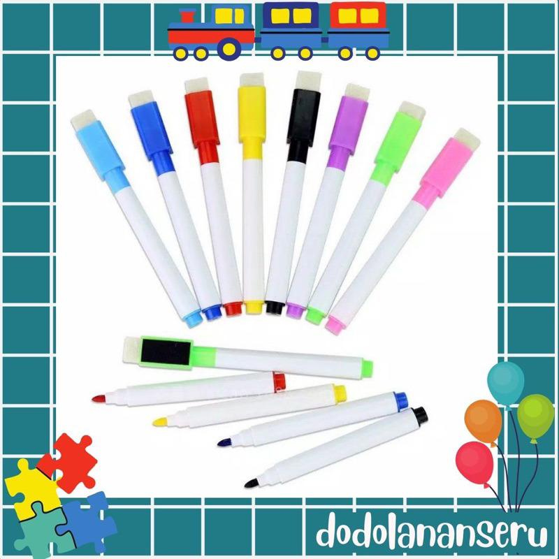 

DDS - Small whiteboard pen / spidol warna warni / spidol magnet penghapus