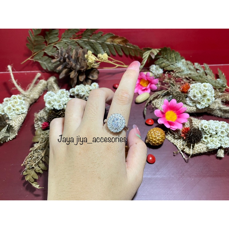 CINCIN SILVER FULL PERMATA LINGKAR TITANIUM KEKINIAN