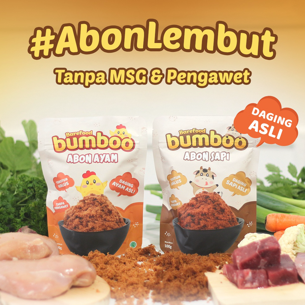 

>XG34448< BUMBOO Abon Asli - Tekstur Lembut MPASI Si Kecil - Sumber Protein - Tanpa MSG - Tanpa Pengawet