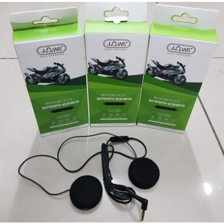 Headset / Earphone Jaws Jw-336 Handsfree Helm Motor Bass Headphone