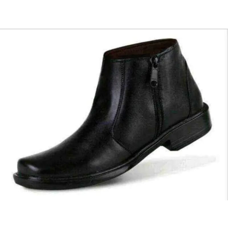 sepatu pdh resleting/sepatu satpam pria