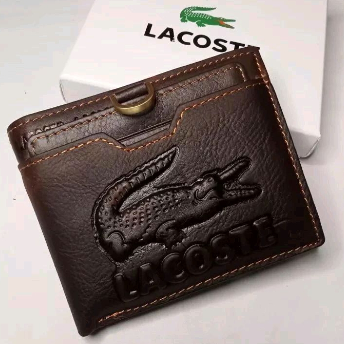 (COD) Dompet kulit pria Import Dompet kulit pria Branded - Free box + Card holder