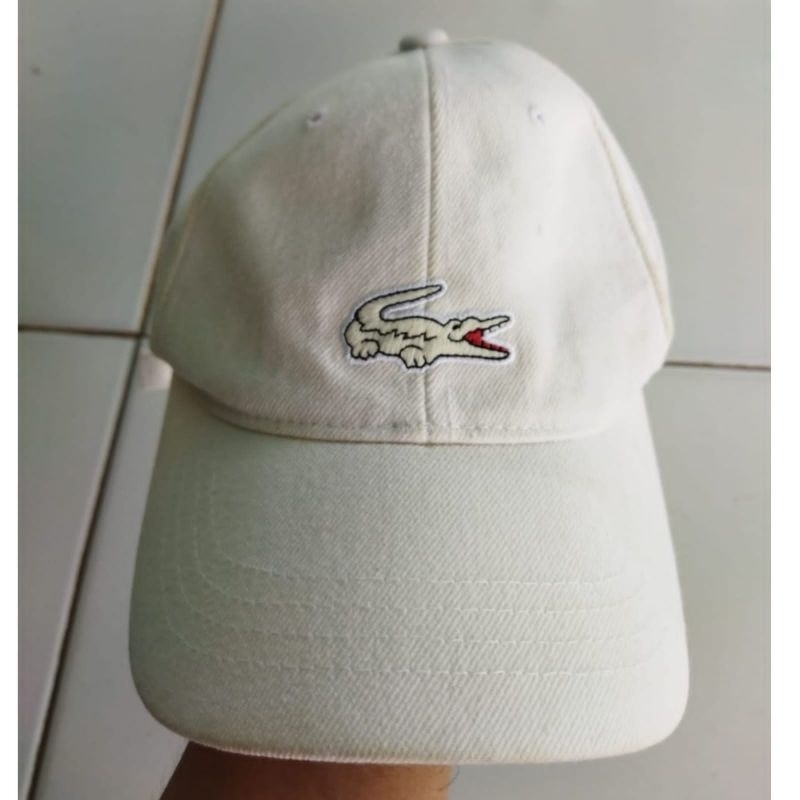 Topi Lacoste Cream second original