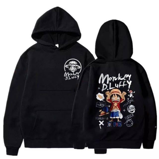 SWEATER HOODIE ONE PIECE - MONKEY D LUFFY HOODIE - NAKAMA COSPLAY KOSTUM SWEATER