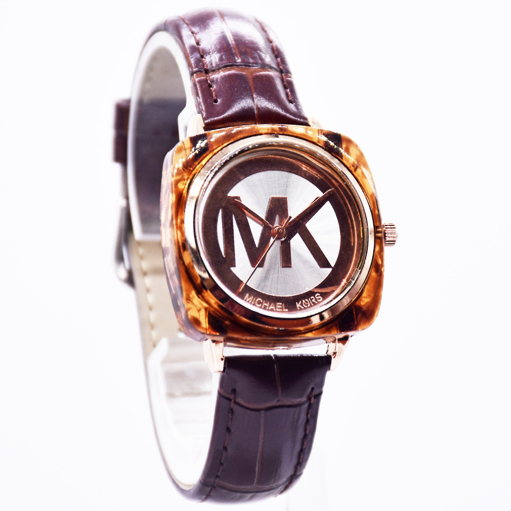 [COD] H/LG NEW Jam Tangan Wanita M.KORS 770 Tali Kulit  ~ Jam tangan casual premium analog terbaru u