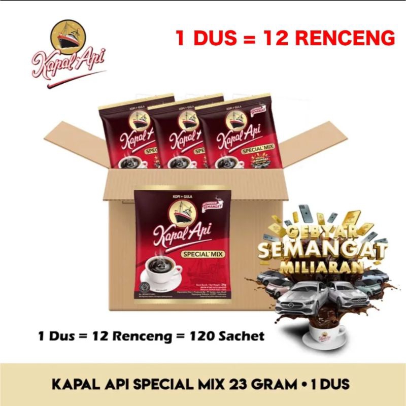 

KAPAL API SPECIAL MIX 1 DUS ISI 120 SACHET
