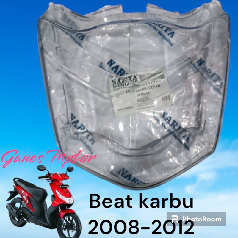 Mika lampu depan beat karbu