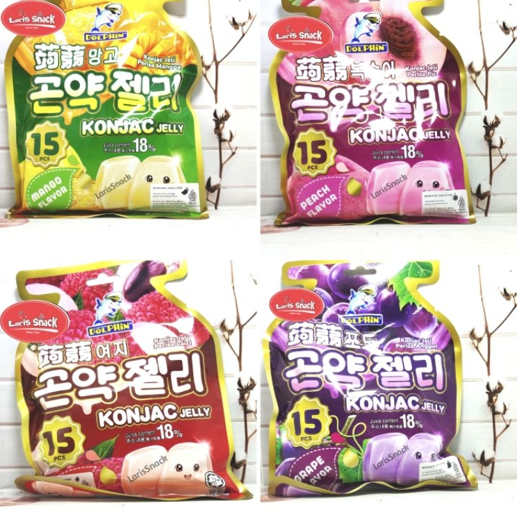 

♠ Konjac jelly Captain Dolphin All Varian 300gr (isi 15)