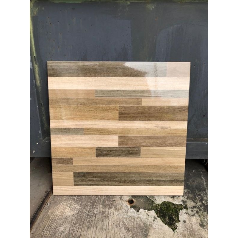 Keramik Asia Oakland & Oakwood Brown 40x40 glossy kw A