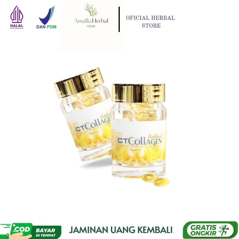 CTCollagen Asli 100% Import Thailand - Suplemen Pemutih Badan Wajah Melembabkan Kulit Asli