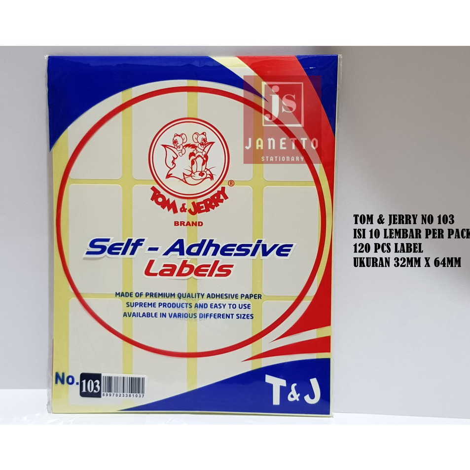

➯✽✷ Label Tom and Jerry no.103