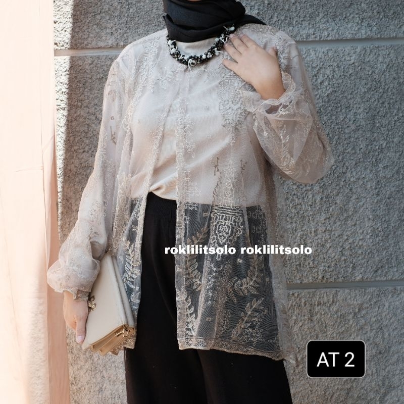 Outer Kondangan / atasan brokat / baju kondangan / outer brukat