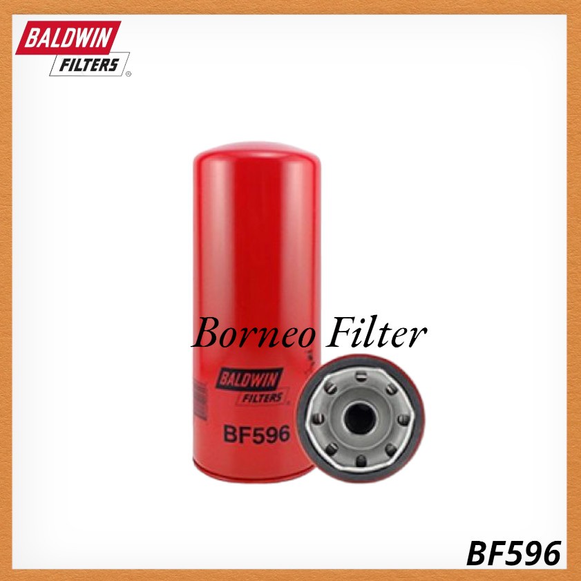 BF596 Baldwin Fuel Filter FF202 J8621202 JFC-88017 SFF0202 P550202 WK12111 3313306 299202 FC-5703 BF