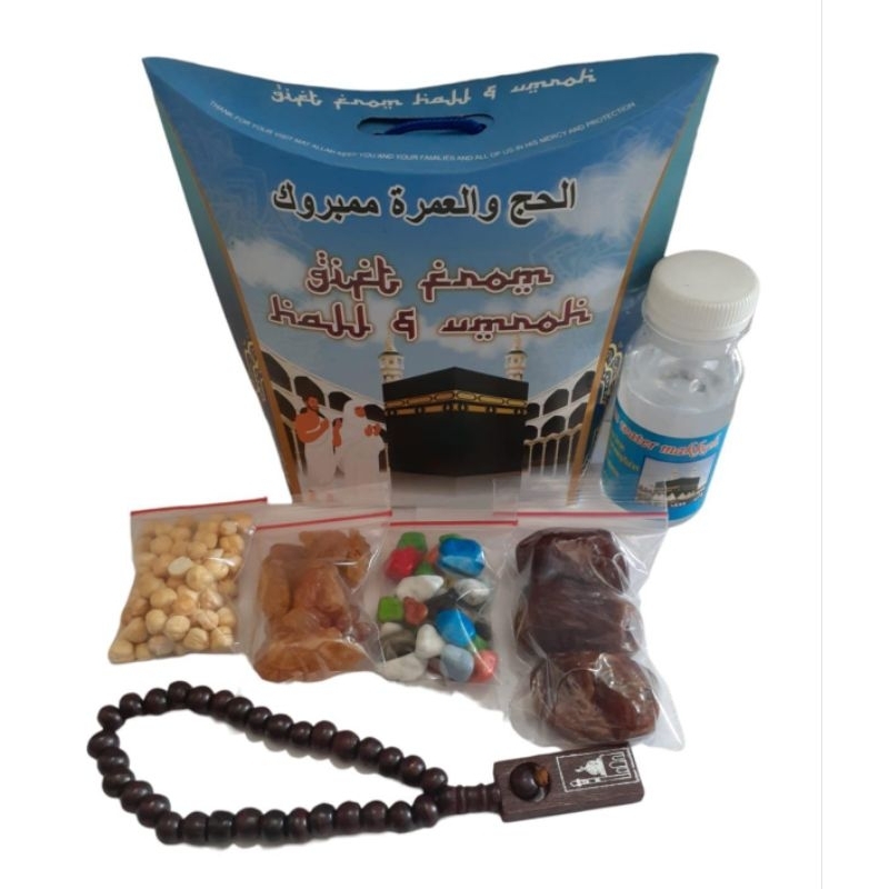 

Paket Oleh Oleh Haji dan Umroh Jinjing + Coklat Batu Krikil + Tasbih kayu