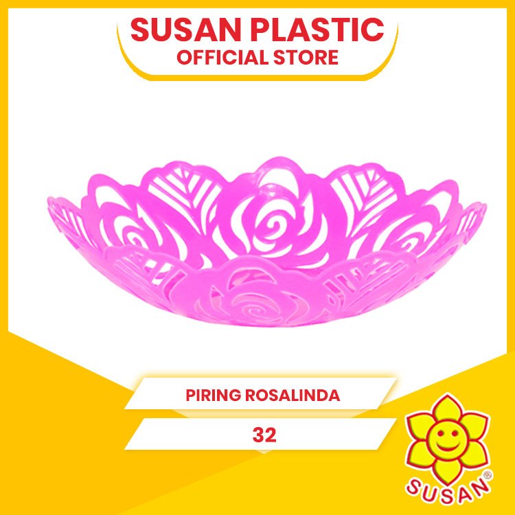 SUSAN - Piring Rosalinda 32 - Piring Plastik - Piring Saji - Piring Souvenir - Piring Buah