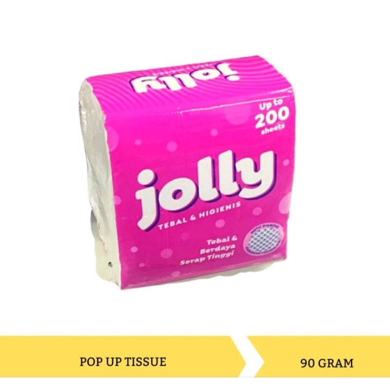 Tissue Jolly Pop Up / Tissue Jolly Kecil  200 Sheet