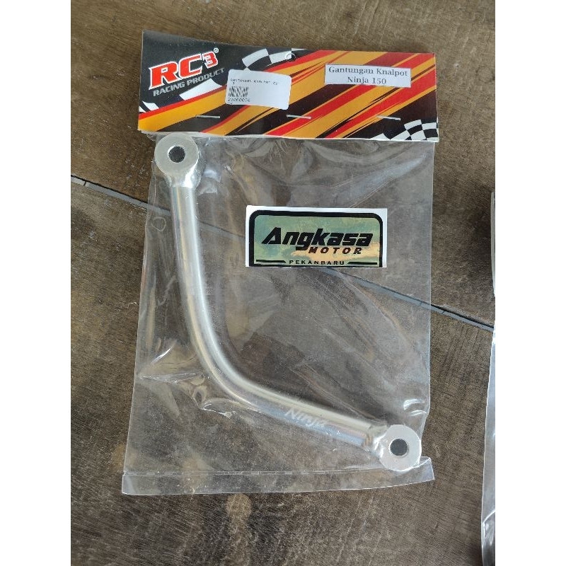 bracket gantungan knalpot rc3 ninja 150 rc3 racing