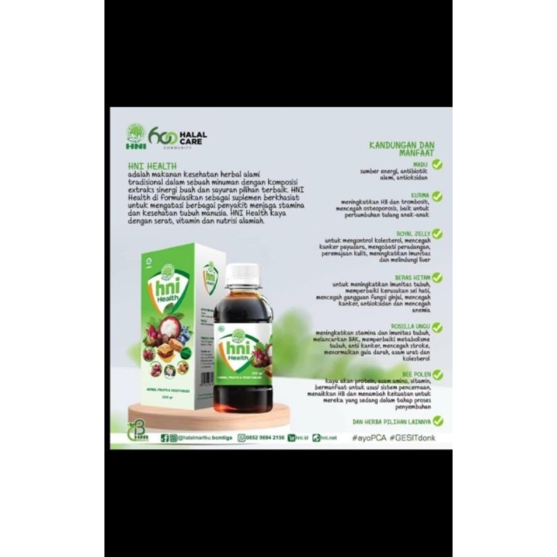 

Madu Asli HNI Extra Food/HNI Health
