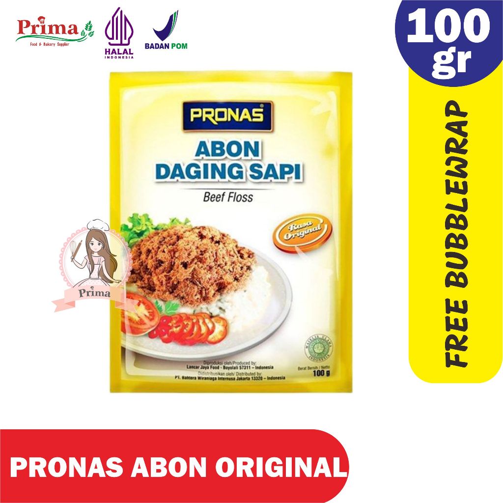 Abon sapi -- Pronas abon sapi original 100gr