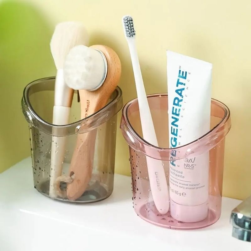 1 Pcs Tempat Sikat Gigi Rak Odol Dan Sikat Gigi Wadah Gantung Tempat Odol Gigi Multifungsi