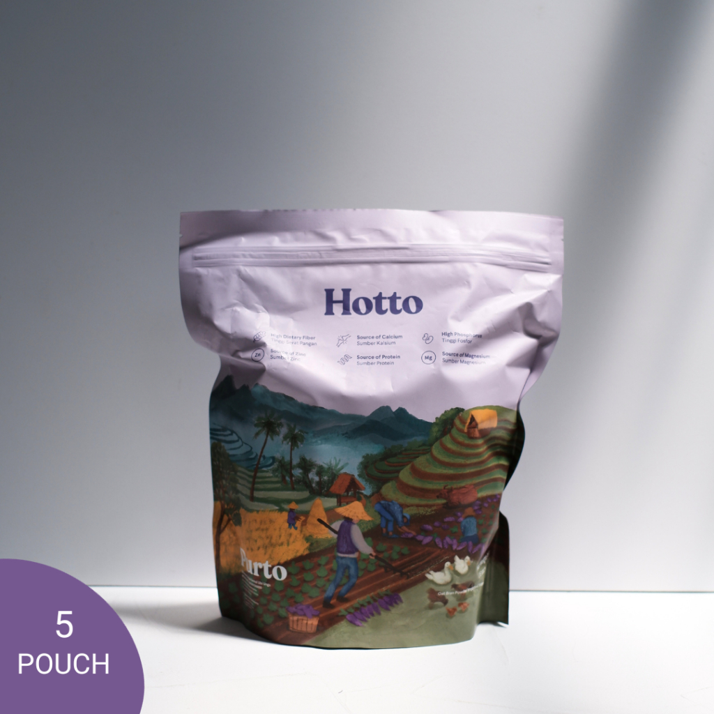 

5 Pouch - "HOTTO PURTO" Multigrain with Purple Potato