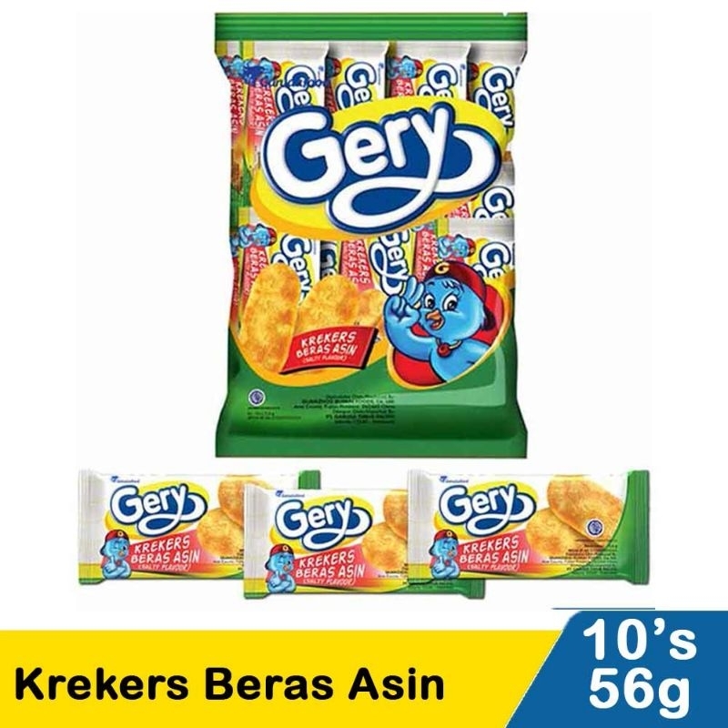 

Gery Kraker Beras Asin 10X5.6G