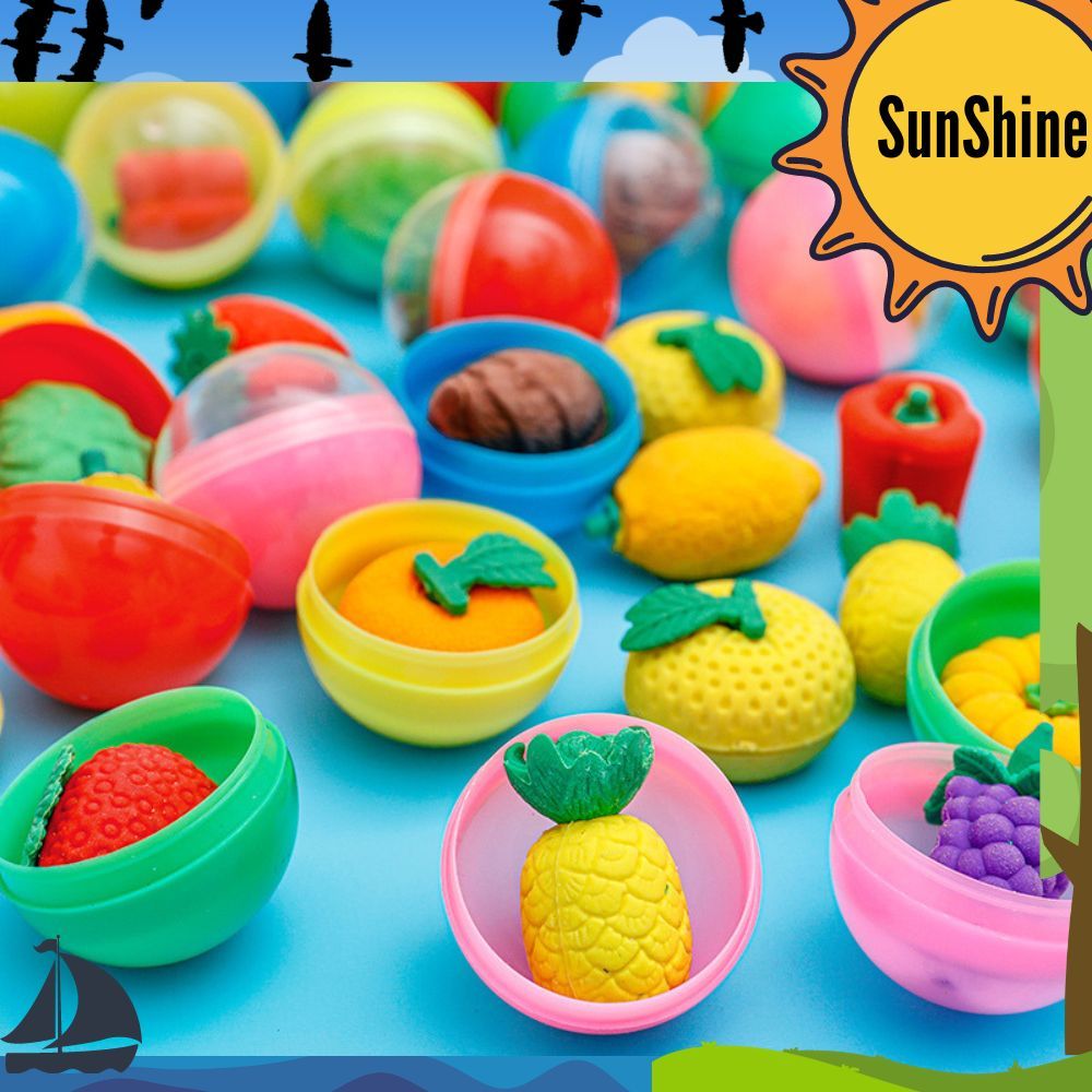 

✨Sunshine Fancy✨ 12 Pcs / SELUSIN RANDOM Penghapus Mainan Kapsul Mini Bentuk Buah PE0010