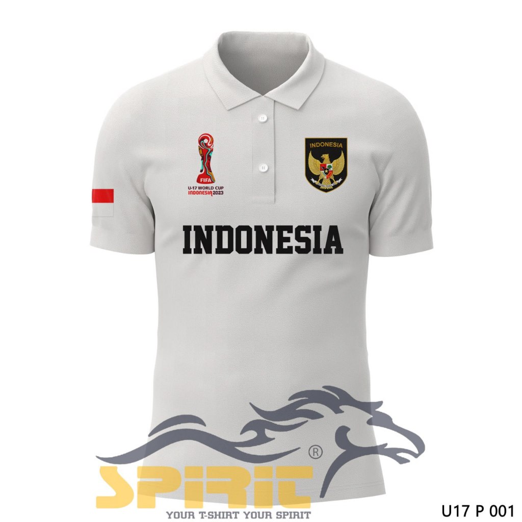 Kaos Polo kerah timnas sepak bola Indonesia Baju Polo Sepak Bola Fifa Indonesia Jumbo Lengan Pendek 