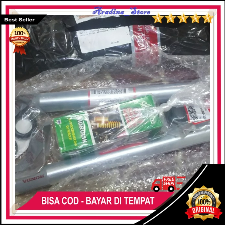 Paket Sok Depan Vario Beat Ori As Shock Scoopy Spacy Karbu Lama KVY KVB Original Minyak Oil Seal Kar