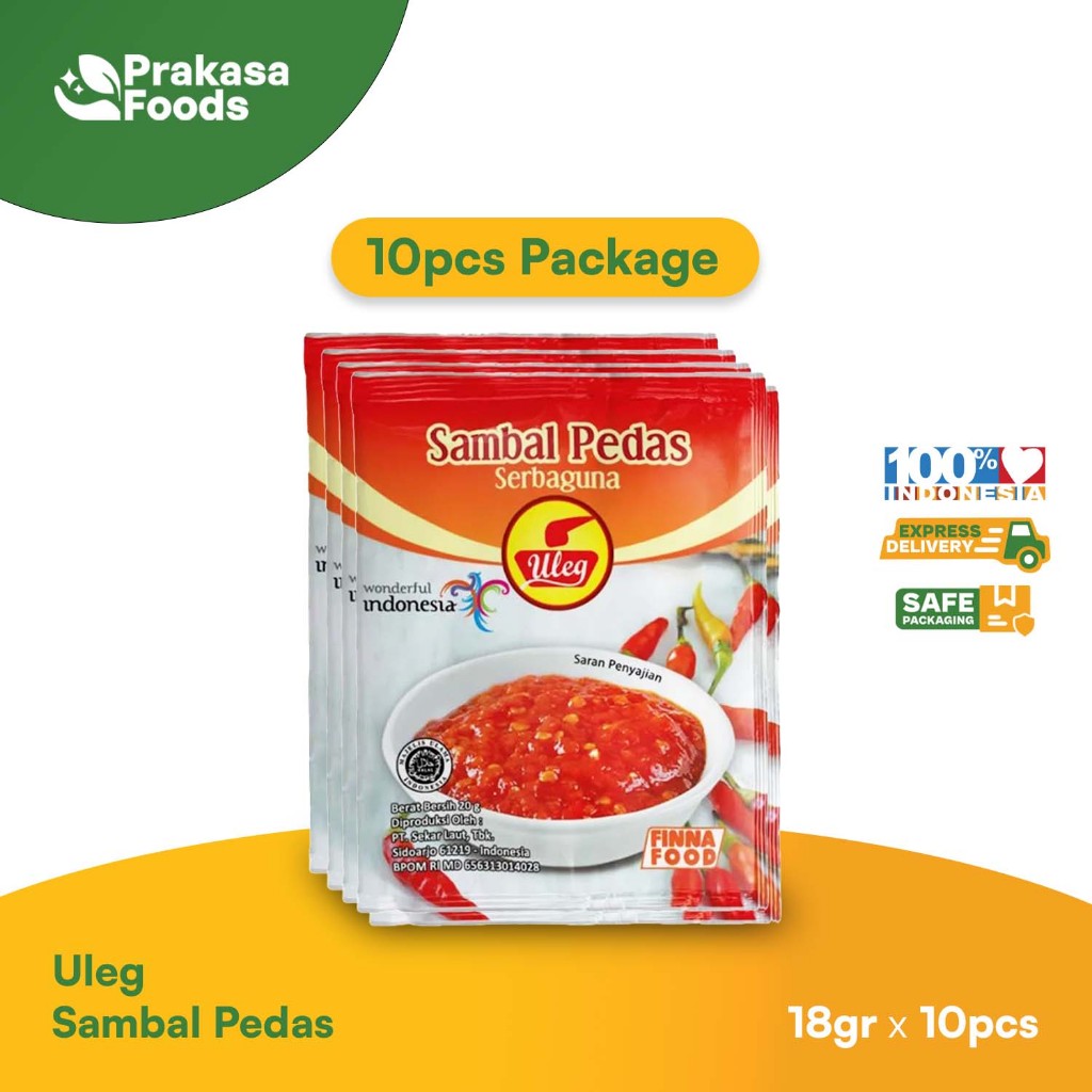 

Uleg Sambal Pedas Sachet Isi 10 180gr