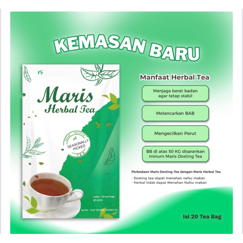 TEH DIET MARIS •MARIS HERBAL DOSTING TEA