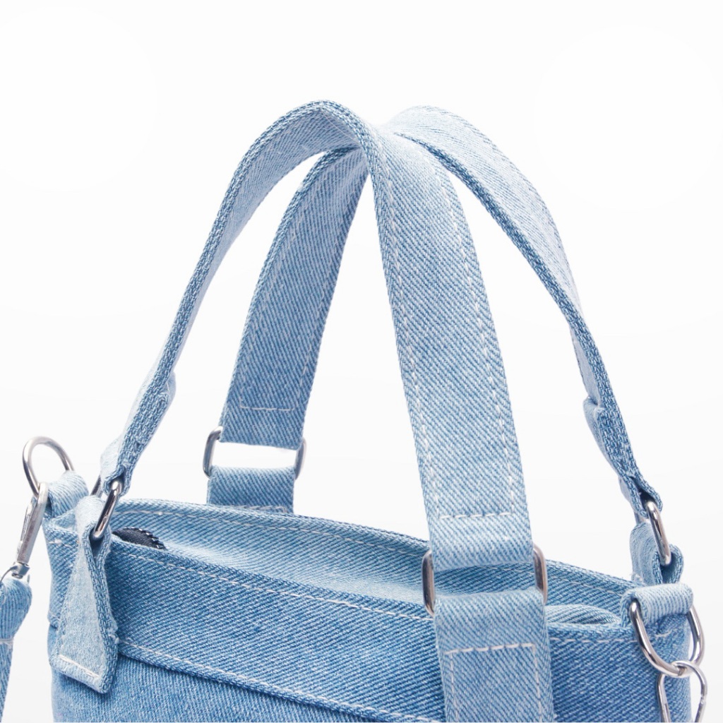 House Of We.Kala - Tas Selempang Wanita Becca Handle Denim Bag Mini