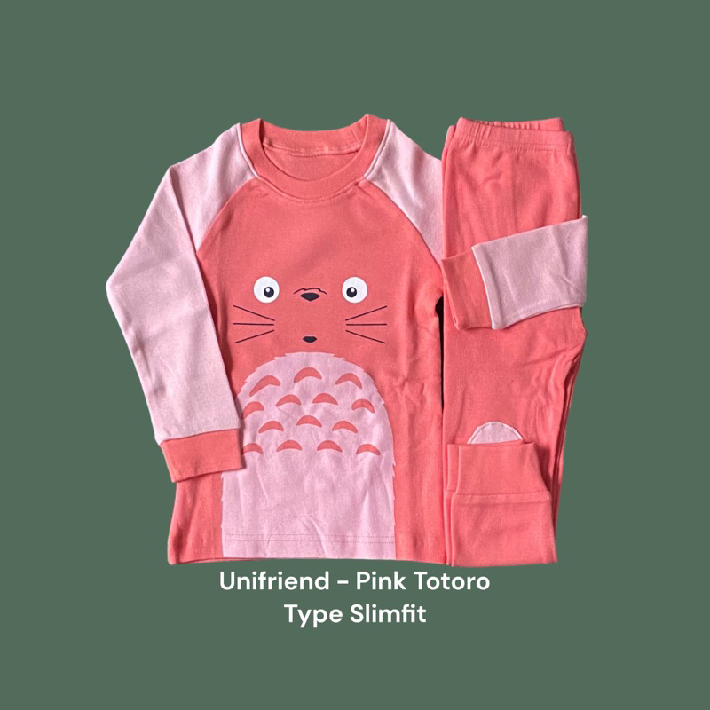 Unifriend - Piyama Anak Pink Totoro