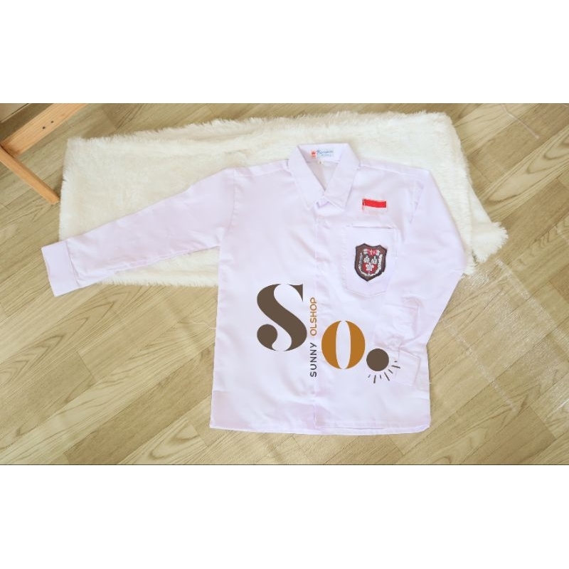 Baju putih seragam SD baju putih panjang SD baju putih pendek SD baju putih seragam logo bendera SD