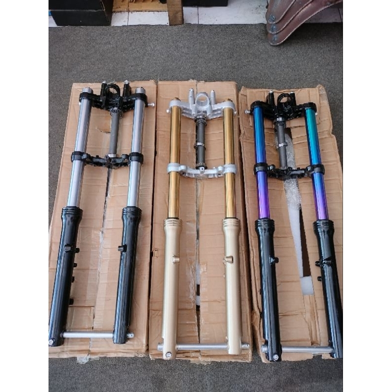 SHOCK DEPAN NINJA PNP HONDA CB GL MEGAPRO TIGER HEREX  skok ninja r as krom as gold as pelangi pnp c